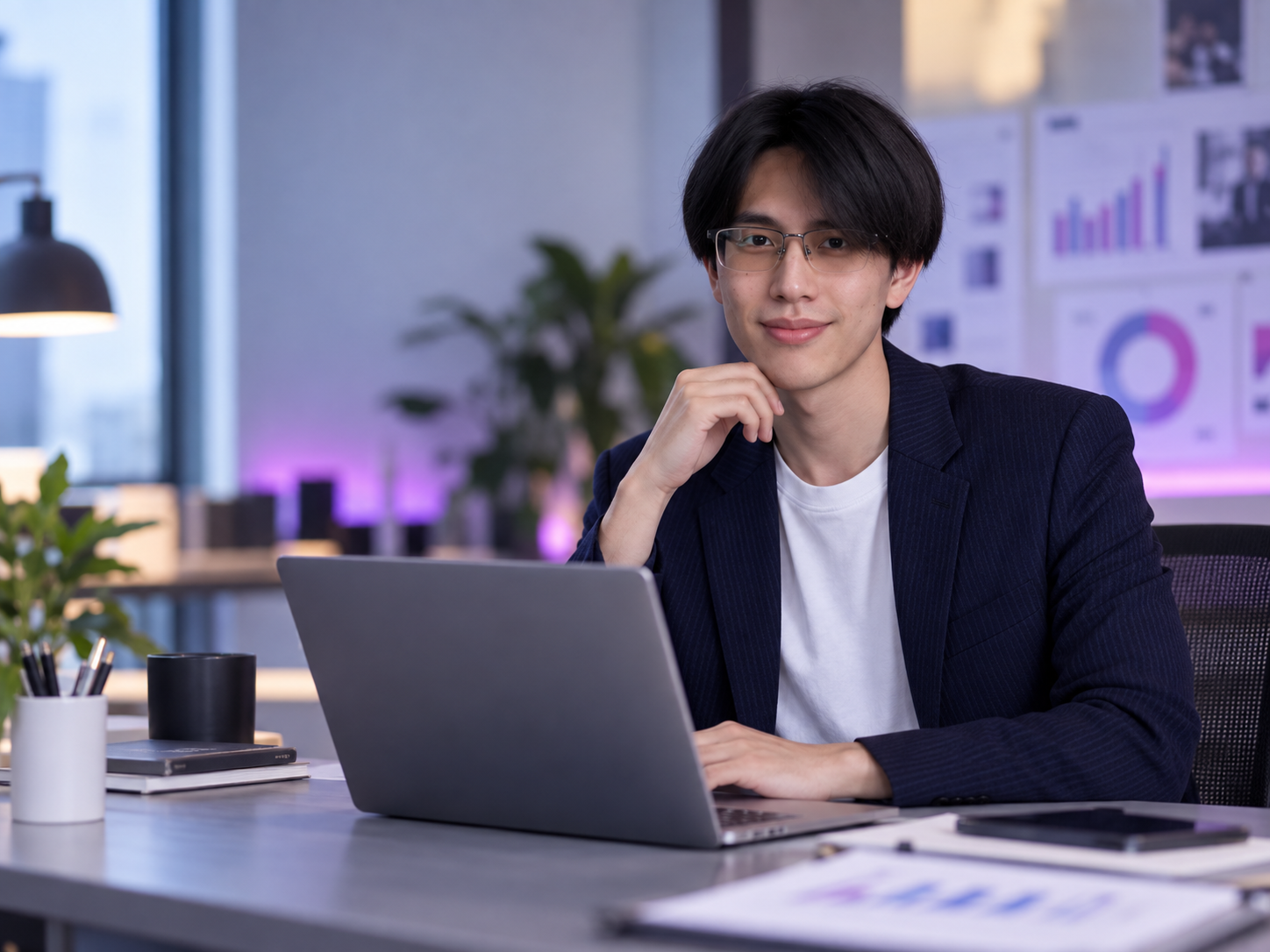 ผู้เชี่ยวชาญทีมแอดฉริยะกำลังวิเคราะห์แคมเปญ ChatGPT Ads